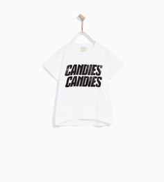 Футболка с надписью candies Zara