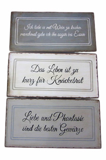 Набор из 3-х табличек 20X40 Boltze