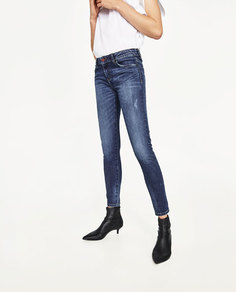 Джинсы со средней посадкой Zara