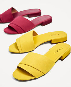 Одноцветные сандалии Zara