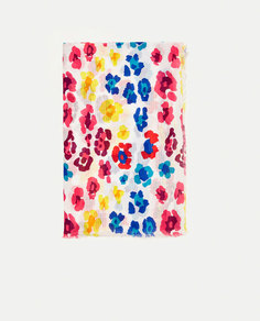 Шарф с животным принтом Zara