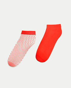 Набор из 2 пар сетчатых носков Zara