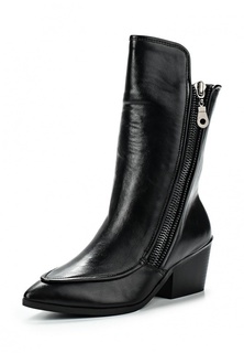 Полусапоги Lost Ink SIDE ZIP POINTED MID-HEIGHT BOOT BLACK