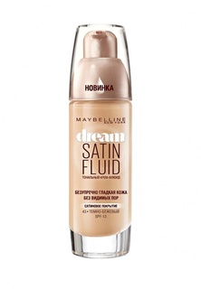 Крем тональный Maybelline New York Флюид Dream Satin Fluid  оттенок 043  Темно-бежевый  30 м