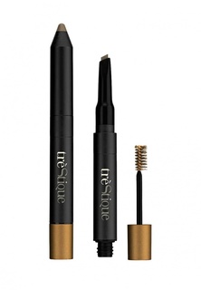 Карандаш Trestique Brow Stick 0,2 г и гель-тушь 2,5 мл для бровей латте тон 1