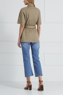 Хлопковый тренч Jil Sander Navy