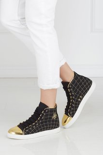 Кеды из хлопка и кожи Web High Tops Charlotte Olympia