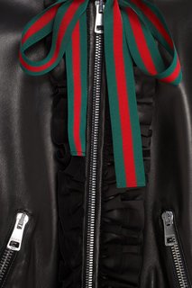 Кожаный бомбер Gucci