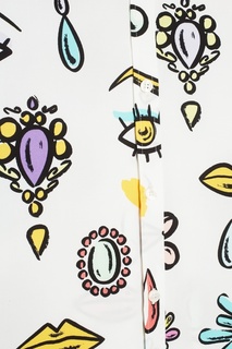 Хлопковая блузка Boutique Moschino