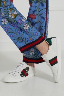 Кожаные кеды Ace Gucci