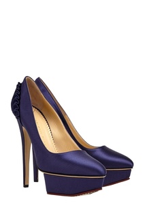 Атласные туфли Paloma Charlotte Olympia