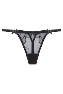 Трусики стринги Lorna черные с люрексом Agent Provocateur