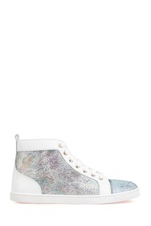 Кожаные кеды Bip Bip Strass Christian Louboutin