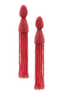 Клипсы из стекляруса Oscar de la Renta