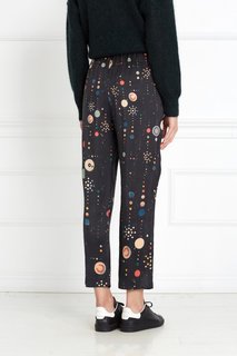 Шелковые брюки Oya с принтом Isabel Marant