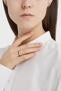 Серебряное кольцо с черной эмалью Avgvst by Natalia Bryantseva