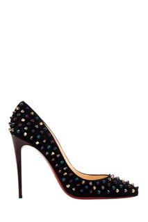 Замшевые туфли Follies Spikes 100 Christian Louboutin