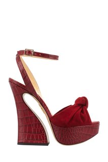 Босоножки из кожи и замши Vreeland Charlotte Olympia