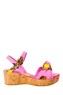 Босоножки на пробковой платформе Dolce&Gabbana Children