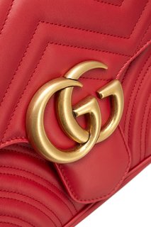 Кожаная сумка GG Marmont Gucci