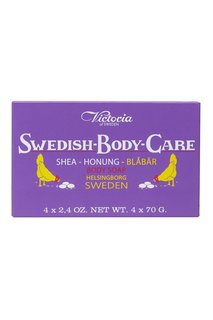 Мыло для тела Shea-Honung-Blabar «Черника» 4x70gr Victoria Soap