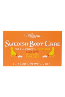 Мыло для тела Shea-Honung-Hjortron «Морошка» 4x70gr Victoria Soap