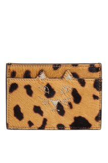 Визитница из кожи пони Feline Card Holder Charlotte Olympia