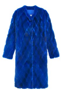 Норковое пальто «Ромбы» Color Temperature
