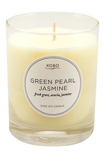Ароматическая свеча Green Pearl Jasmine, 312гр. Kobo Candles