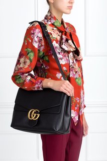 Кожаная сумка GG Marmont Gucci