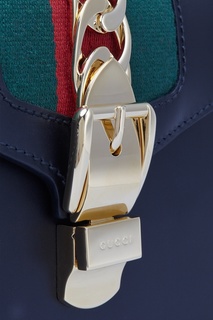 Кожаная сумка Sylvie Gucci