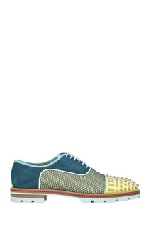 Комбинированные туфли Нubertus orl spikes flat Christian Louboutin