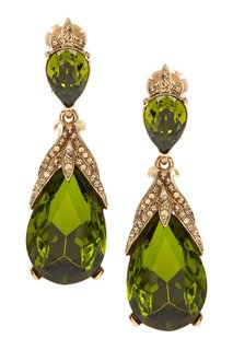 Серьги с кристаллами Oscar de la Renta