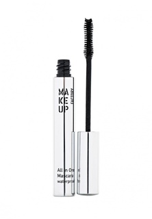 Тушь Make Up Factory Универсальная водостойкая для ресниц  All In One Mascara Waterproof черный