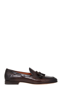 Кожаные лоферы Santoni