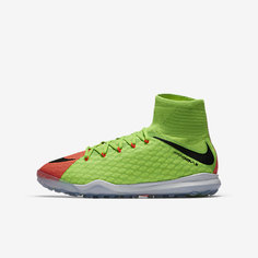 Футбольные бутсы для игры на газоне для дошкольников/школьников Nike Jr. HypervenomX Proximo II Dynamic Fit