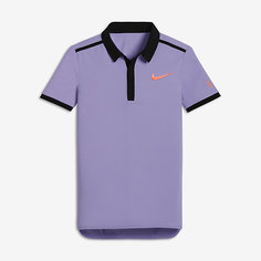 Теннисная рубашка-поло для мальчиков школьного возраста NikeCourt Roger Federer Advantage