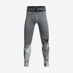 Тайтсы с принтом для мальчиков школьного возраста Nike Pro Hyperwarm (XS–XL)