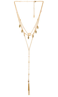 Ярусное ожерелье с подвесами на бахроме - Ettika