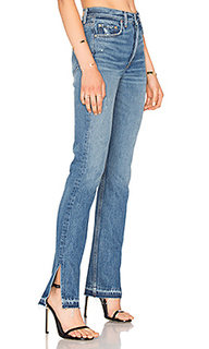 Узкие джинсы с разрезами высокая посадка natalia - GRLFRND