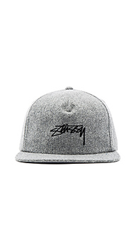 Мягкая шерстяная кепка с ремешком сзади melton - Stussy