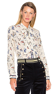 Блуза с шалевым воротником и длинным рукавом - Hilfiger Collection