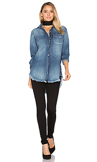 Рубашка на пуговицах с потрепанным подолом the prep school - Current/Elliott