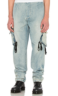 Джинсовые брюки карго - 424