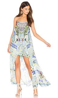 Мини платье с длинным оверлеем - Camilla