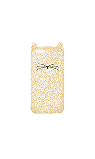 Чехол для iphone 7 glitter cat - kate spade new york