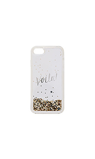 Чехол для iphone 7 liquid glitter viola - kate spade new york