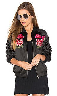 Куртка-бомбер с цветочной вышивкой - Endless Rose