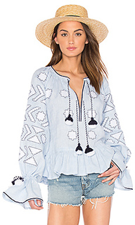 Long sleeve star embroidered blouse - March 11