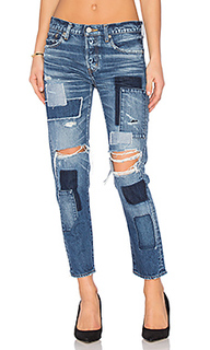 Узкие джинсы с накладкой fontana - Moussy